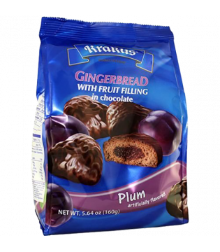 Krakus | Gingerbread | Fruit Filling | Plum| Covered in Chocolate 