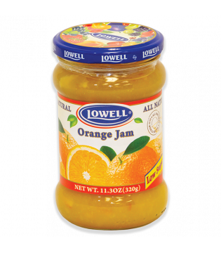 Orange Jam | Low Sugar | Lowell Foods  | 11.3 Ounce