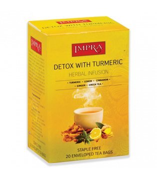 Impra | Detox with Tumeric | Herbal Tea  | 20 tea bag